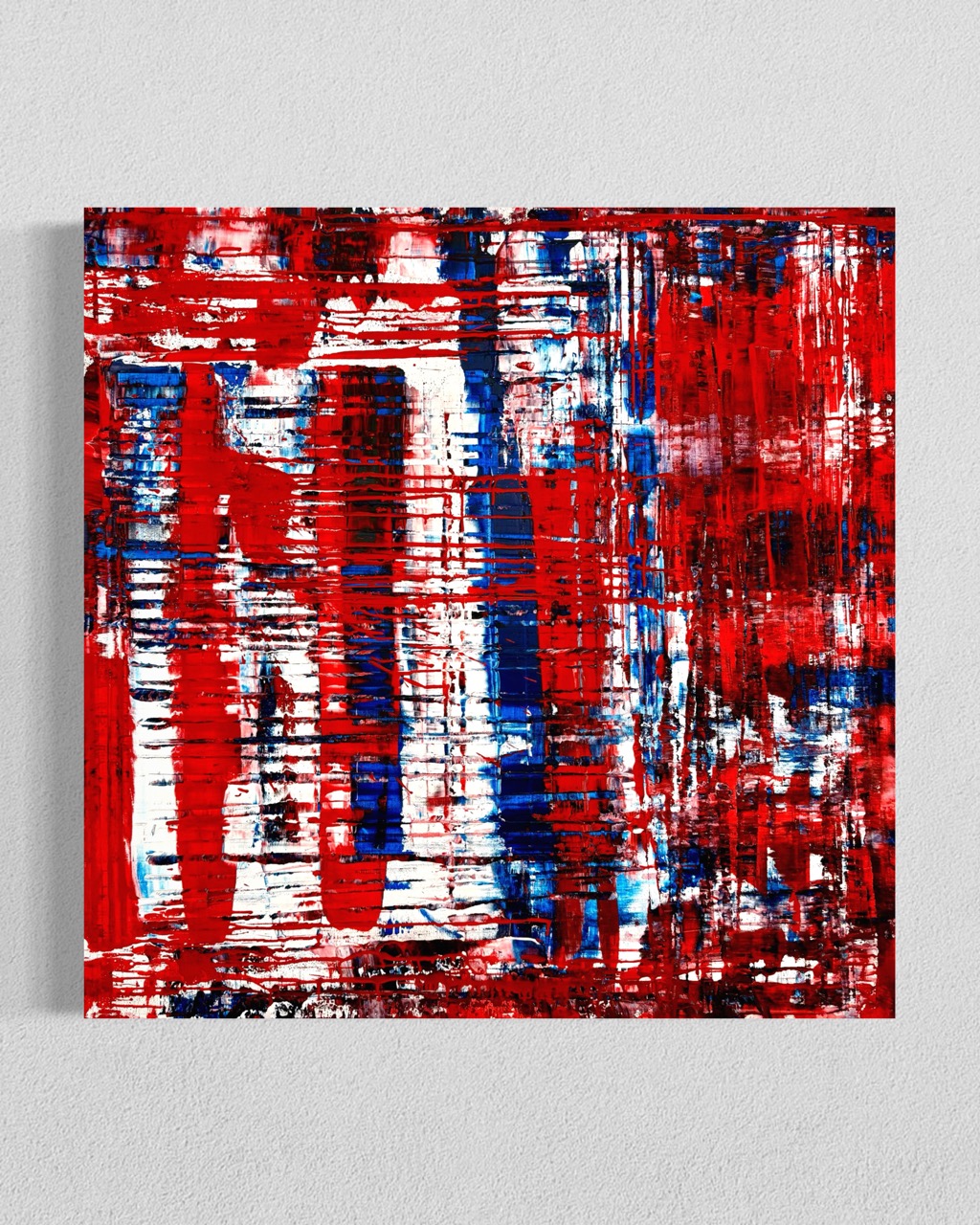 3 colours interaction • 100x100 cm • 950 EUR