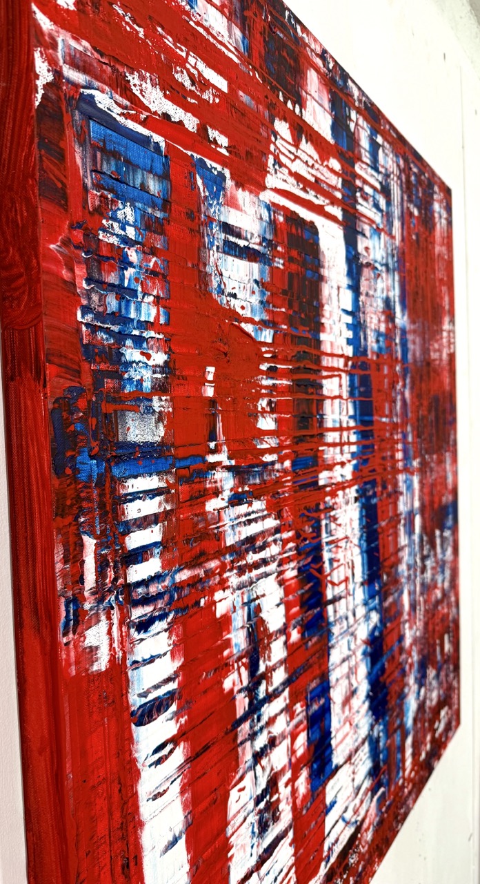 3 colours interaction • 100x100 cm • 950 EUR – Bild 3